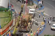 Kolkata's 64-Feet Lionel Messi Statue Dismantled After Safety Concerns