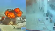 Kuwait Airport Attack: Video Shows Chaos as Iranian Drone Hits
