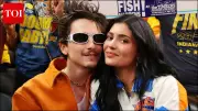 Kylie Jenner and Timothée Chalamet Coordinate in Denim at NBA Finals Game 4