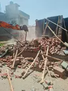 Ludhiana MC Demolishes Three Illegal Shops Under High-Tension Line