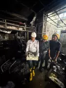 Massive Fire Engulfs Four Shops in Surat's Adajan Area, No Casualties Reported