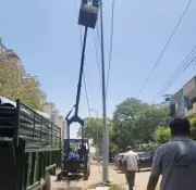 MCG Covers Hazardous Electricity Poles with PVC Pipes Ahead of Monsoon in Gurgaon
