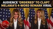 Melania Trump Awkwardly Nudges Crowd to Applaud at White House AI Event