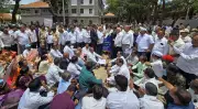 MES protests in Belagavi for Marathi documents and signboards