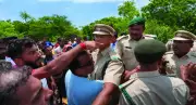 MLA Subhash Phal Dessai supports villagers in clash with forest department over ore rejects