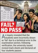 Nagpur University Exam 2026: Errors in Results, Hall Tickets Reported