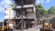 Nashik civic body demolishes illegal structures at Sarda circle to ease traffic