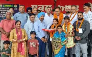 National Junior Kickboxing Medalists Receive Grand Welcome in Phagwara