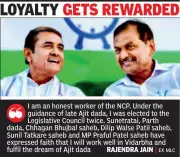 NCP's Rajendra Jain Picked for Rajya Sabha from Vacant Seat