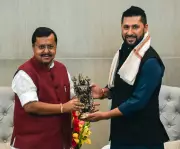 Nepal's RSP Chief Lamichhane Meets BJP President Nabin in Delhi