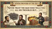 Old Jewish Proverb Warns: Never Trust Someone Who Hides Joys, Only Shares Troubles