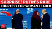 Putin Breaks Protocol Twice: Untangles Mic Cord, Fixes Official's Badge in Viral Video