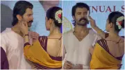Rashmika Mandanna Fixes Vijay Deverakonda's Moustache, Wipes His Sweat; Fans Call Them Best Couple