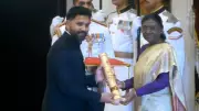 Rohit Sharma Receives Padma Shri from President Droupadi Murmu
