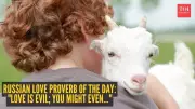 Russian Proverb: Love Is Blind, You Might Even Fall for a Goat