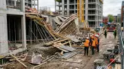 Shuttering Collapse at Under-Construction Showroom in Jagraon Averts Major Mishap