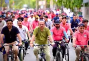 Sunday on Cycle Rally Promotes Fitness and Green Commute in Delhi