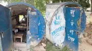 Tailor Sets Up Shop Inside Industrial Water Pipe, Goes Viral