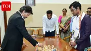 Tamil Nadu CM Vijay Meets Chess Grandmaster Praggnanandhaa, Plays Match