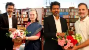 Tamil Nadu CM Vijay Meets Sonia, Rahul Gandhi in Delhi