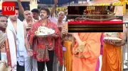 Tamil Nadu CM Vijay Offers 1.6 Kg Silver Sword at Mookambika Temple
