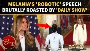'The Daily Show' Mocks Melania Trump's AI-Like Speech at White House Event