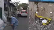 TMC MLA Kunal Ghosh Hit by Egg Thrown by Youth Outside Mamata Banerjee's Residence