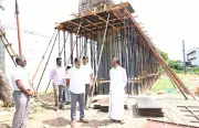 Trichy Mayor Reviews Fort Station Bridge Construction, 70% Work Done