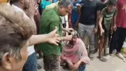 Trinamool leader shaved bald, paraded with shoe garland in Howrah