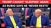 Trump Appears to Doze Off Again at Oval Office Event, Sparks Political Firestorm