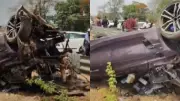 Two killed as BMW crashes on Mumbai-Vadodara highway in Badlapur