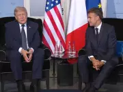 US President Trump Meets Macron in France Ahead of G7 Summit