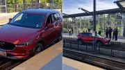 US Woman Follows GPS, Drives SUV onto Railway Track in Viral Video