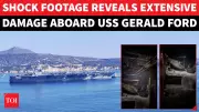 USS Ford Fire Video Shows Sleeping Quarters Destroyed in 30-Hour Blaze