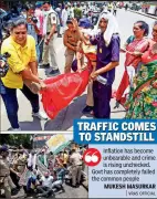 Vidarbha Activists Block Nagpur Traffic Over Inflation, Crime; 17 Held