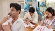 Vivek Dahiya and Divyanka Tripathi Celebrate Twins' Chhati Puja Ceremony