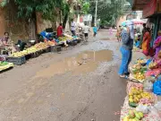 Waterlogging and Waste Plague Canacona Market Road in Chaudi