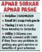 West Bengal CM Launches New Helpline to Connect Citizens with CMO