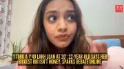 Woman with ₹40 Lakh Education Loan Says 'Network is Net Worth'