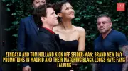 Zendaya and Tom Holland Kick Off Spider-Man Tour in Madrid with Stunning Black Outfits