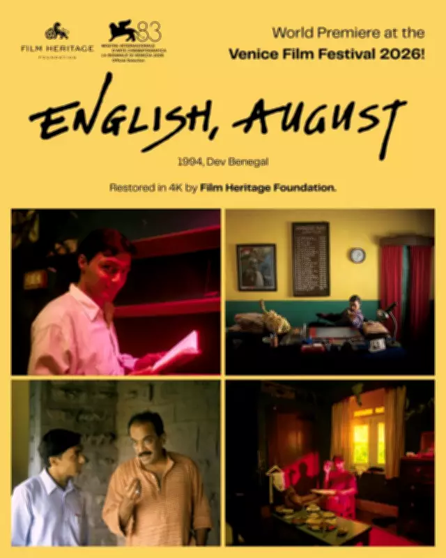 4K Restored 'English, August' to Premiere at Venice Film Festival