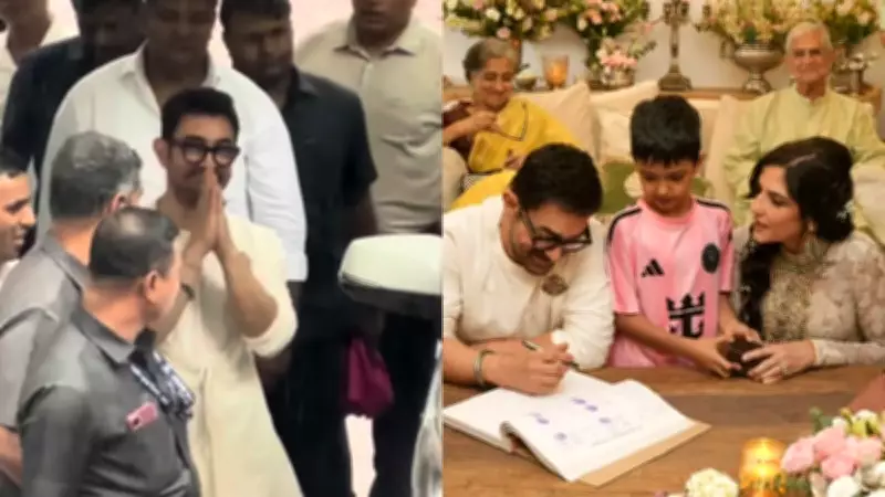 Aamir Khan Greets Media with Folded Hands After Marrying Gauri Spratt