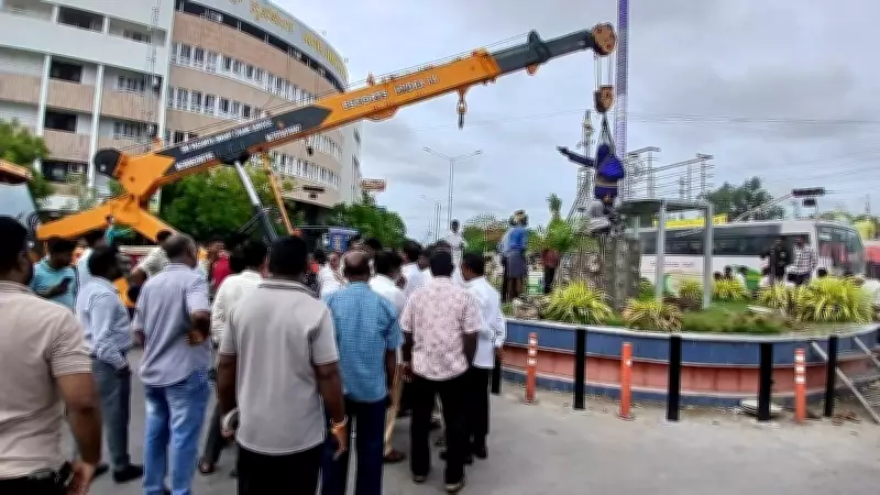 Ambedkar Circle Renovation Begins Smoothly in Karnataka