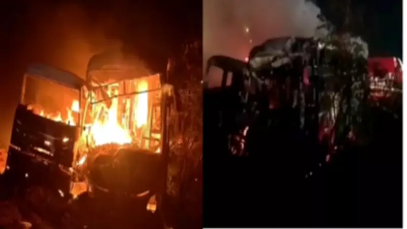 Bus-Truck Collision on Delhi-Mumbai Expressway in Rajasthan Kills 10