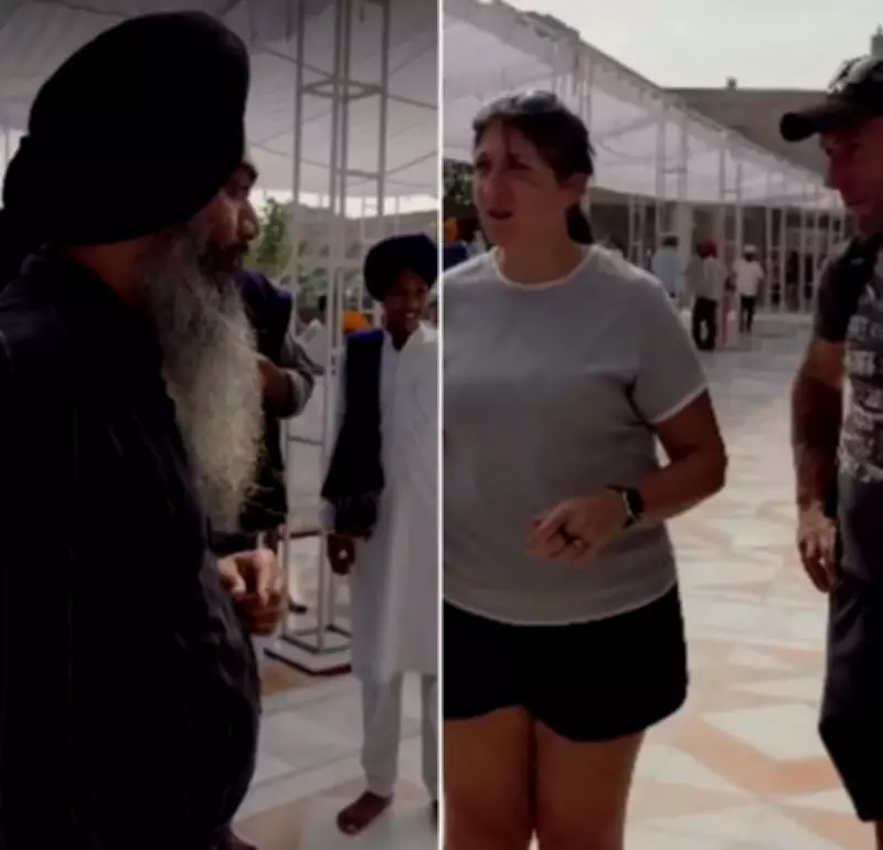 Foreigner Wearing Shorts to Golden Temple Gently Reminded of Dress Code by Sewadar