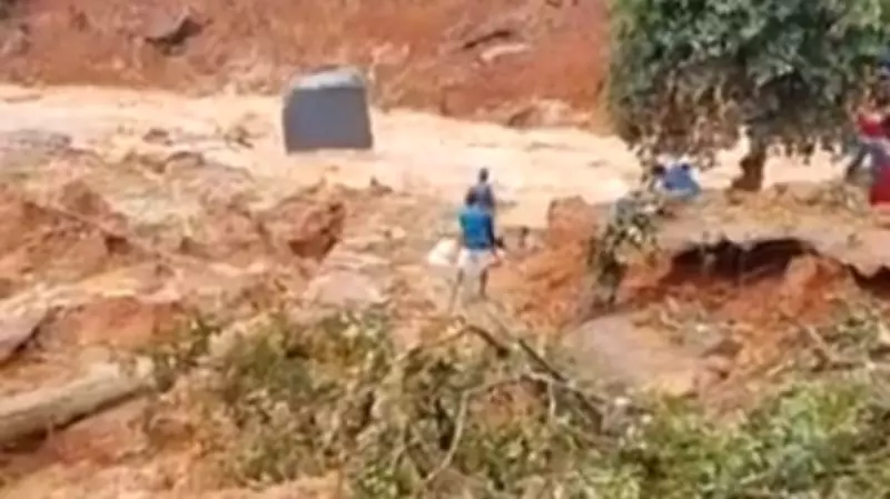 Landslide at Wayanad Tunnel Project Site; Several Feared Trapped