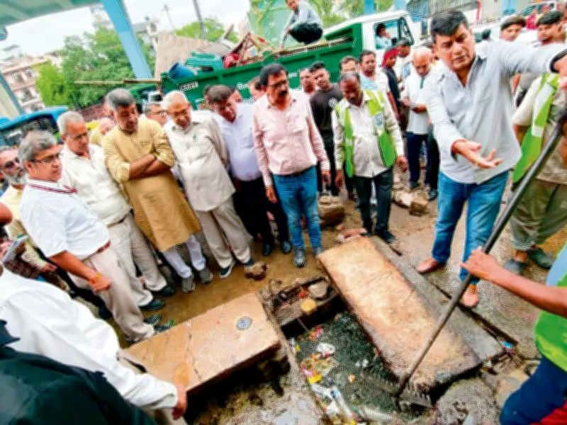 MCD commissioner orders faster drain cleaning in Adarsh Nagar