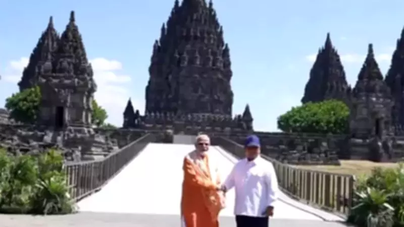 Modi visits 1000-year-old Prambanan Temple in Indonesia, shares aerial video