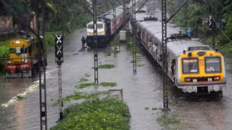 Mumbai Rains: 100mm Rainfall Causes Local Train Delays, Services Hit