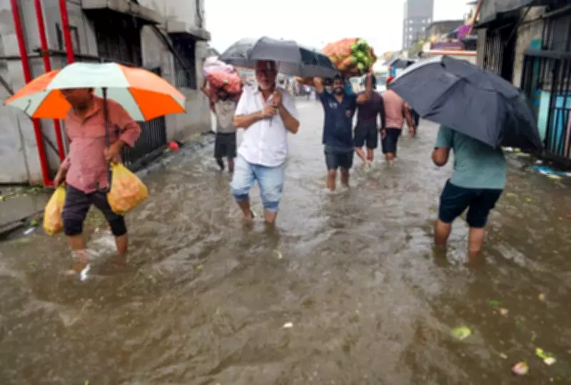 Mumbai receives 100 mm rain in 24 hours; local trains delayed